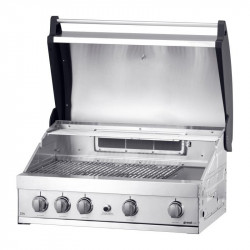 Grandhall Barbecue encastrable gaz Elit GTI4 16.8kW 80x45cm inox Grandhall Kobleo