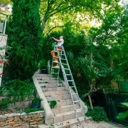 Hoström Echelle 3 plans StablePRO 3x8 marches hauteur travail max 5,05m Hostrom Kobleo