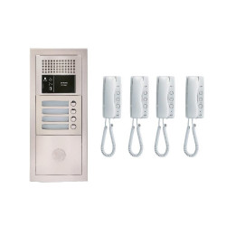 Aiphone Pack audio GTBA4E 4 BP avec 4 postes GT1D programmés Aiphone Kobleo Aiphone Pack audio GTBA4E 4 BP avec 4 postes GT1D programmés Aiphone Kobleo