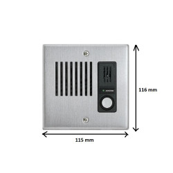 Aiphone Platine IEJA inoxydable encastrable avec un bouton Aiphone Kobleo