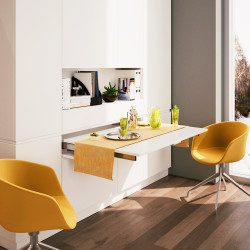 Emuca Coulisses pour table à rallonge Emuca Lunch+39 inox brossé alu Kobleo