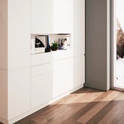 Emuca Coulisses pour table à rallonge Emuca Lunch+39 inox brossé alu Kobleo