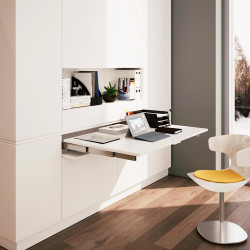 Emuca Coulisses pour table à rallonge Emuca Lunch+39 inox brossé alu Kobleo