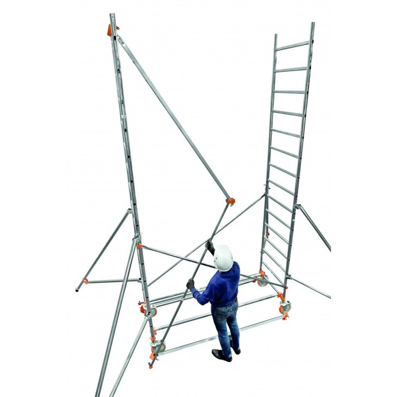Duarib Echafaudage Duarib AL205 alu roulant base standard ht travail 4,90m Kobleo Duarib Echafaudage Duarib AL205 alu roulant base standard ht travail 4,90m Kobleo