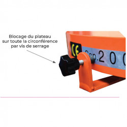 Stockman Table élévatrice à plateau tournant 200 kg MD20R Kobleo