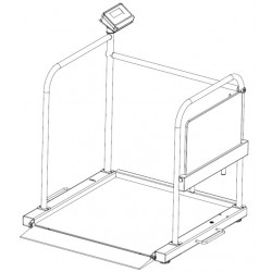 Kern sohn Jeu de barres d'appui MWA-A04 avec siège patient rabattable Kern Kobleo
