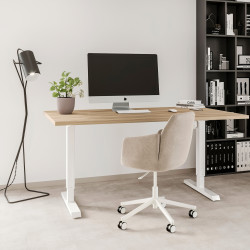 Emuca Table motorisée Emuca hauteur réglable noir acier Kobleo