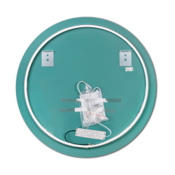 Emuca Miroir Emuca Zeus avec éclairage led D80x0,4cm 12W 850lm câble 1m Kobleo