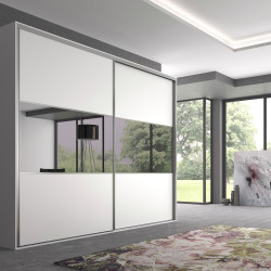 Emuca Système coulissant Emuca pour armoires à 2 portes profils Vall 19mm Kobleo