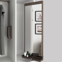 Emuca Miroir extractible Emuca pour armoire Moka 1130x440mm peint en moka Kobleo