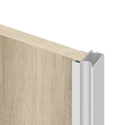 Emuca Système coulissant Emuca pour armoire 2 portes profils Wave 16mm blanc Kobleo