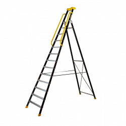 Centaure Escabeau aluminium laqué 12 marches hauteur d'accès 4,65 m MP Kobleo