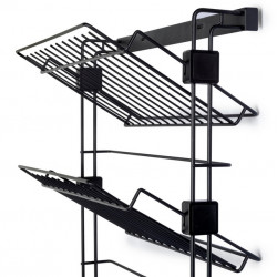 Emuca Porte-chaussures Emuca pour placards et dressing Hack côté gauche noir Kobleo