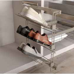 Emuca Porte-chaussures Emuca pour placards et dressing Hack côté droite gris Kobleo