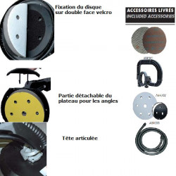 Leman Ponceuse Murale et plafond 225 mm POG225 Leman Kobleo