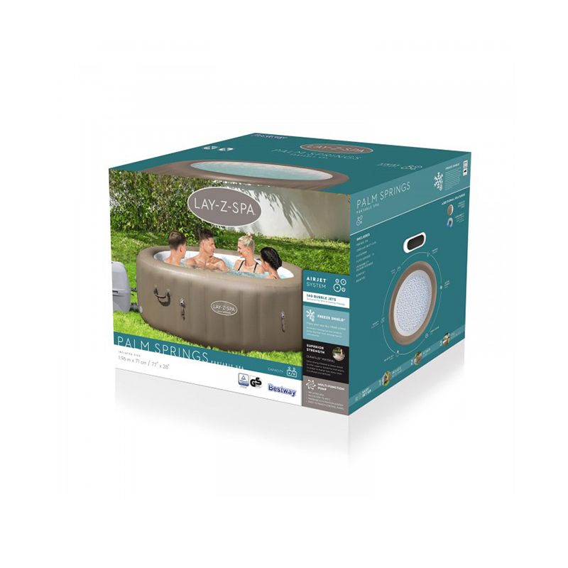 Bestway Spa gonflable 60017 Lay-Z-Spa® Palm Springs Airjet™ rond 6 pers. Bestway Kobleo Bestway Spa gonflable 60017 Lay-Z-Spa® Palm Springs Airjet™ rond 6 pers. Bestway Kobleo
