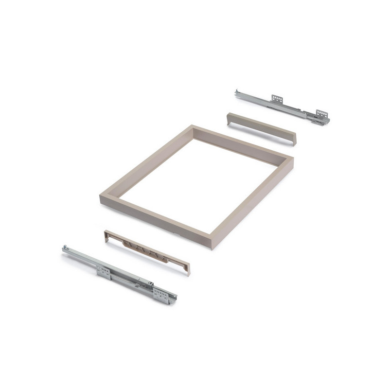 Emuca Kit tiroir d'organisation Emuca avec glissières 900mm gris pierre Kobleo Emuca Kit tiroir d'organisation Emuca avec glissières 900mm gris pierre Kobleo