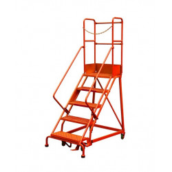 Stockman Escabeau de sécurité immobilisation automatique 5 marches RLC355 Stockman Kobleo