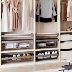 Emuca Kit tiroir organisateur et cadre coulissant Emuca 900mm couleur moka Kobleo