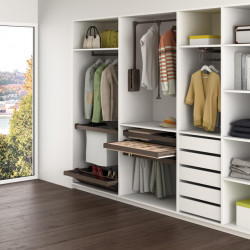 Emuca Kit tiroir organisateur et cadre coulissant Emuca 800mm couleur moka Kobleo