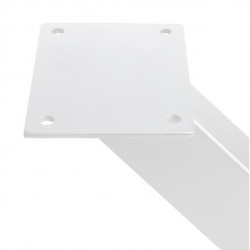 Emuca Jeu de 2 pieds Emuca Cross pour table 695mm acier peint en blanc Kobleo Emuca Jeu de 2 pieds Emuca Cross pour table 695mm acier peint en blanc Kobleo