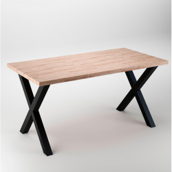 Emuca Jeu de 2 pieds Emuca Cross pour table 695mm acier peint en noir Kobleo Emuca Jeu de 2 pieds Emuca Cross pour table 695mm acier peint en noir Kobleo