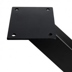 Emuca Jeu de 2 pieds Emuca Cross pour table 695mm acier peint en noir Kobleo Emuca Jeu de 2 pieds Emuca Cross pour table 695mm acier peint en noir Kobleo
