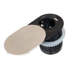 Emuca Multiconnecteur Vertikal Flat 60 acier inoxydable Kobleo