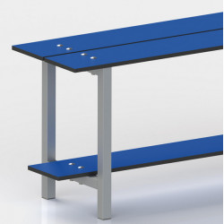Emuca 3 Pieds pour banc de vestiaire Emuca aluminium anodisé mat 468x330mm Kobleo