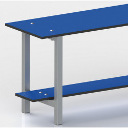 Emuca 2 Pieds pour banc de vestiaire Emuca aluminium anodisé mat 468x330mm Kobleo