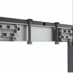 Emuca 2 Pieds pour banc de vestiaire Emuca aluminium anodisé mat 468x330mm Kobleo