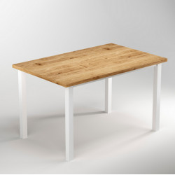 Emuca Pieds carrés et cadre de table Emuca 1150x750mm acier peint en blanc Kobleo