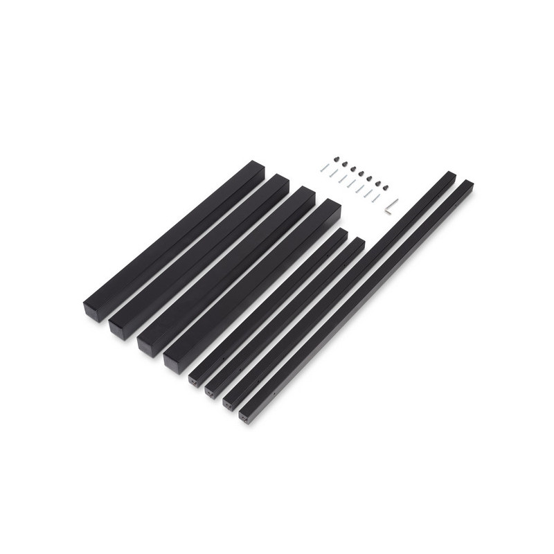 Emuca Pieds carrés et cadre de table Emuca 1150x750mm acier peint en noir Kobleo