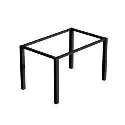 Emuca Pieds carrés et cadre de table Emuca 1150x750mm acier peint en noir Kobleo