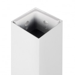 Emuca Pieds carrés et cadre de table Emuca 750x750mm acier peint en blanc Kobleo