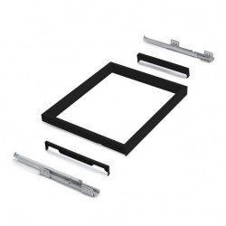 Emuca Kit de panier à fils Emuca avec glissières 900mm noir texturé Kobleo