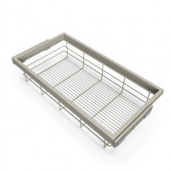 Emuca Kit de panier à fils Emuca avec glissières 900mm gris pierre Kobleo