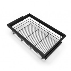 Emuca Kit de panier à fils Emuca avec glissières 800mm noir texturé Kobleo