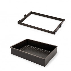 Emuca Kit tiroir métallique et cadre coulissant Emuca 800mm couleur moka Kobleo