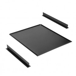 Emuca Kit plateaux Emuca avec 3 paniers pour armoires 900mm noir texturé Kobleo