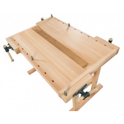 Ramia Etabli de bois Professionnel 2 personnes hêtre massif 1540x1140x850  Ramia Kobleo