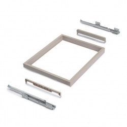 Emuca Kit plateaux Emuca avec 3 paniers pour armoires 900mm gris pierre Kobleo