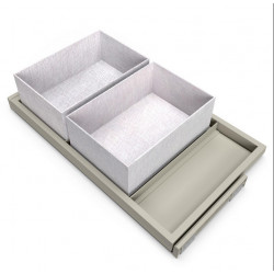 Emuca Kit plateaux Emuca avec 2 paniers pour armoires 800mm gris pierre Kobleo