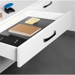 Emuca 10 paires de coulisses Emuca Silver profondeur 340mm acier zingué Kobleo