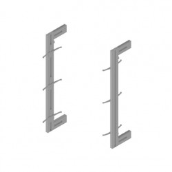 Emuca Kit de structure modulaire Emuca Zero à monter au mur gris pierre Kobleo