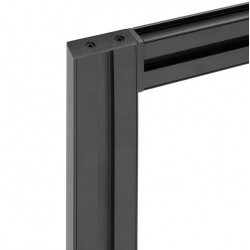 Emuca Kit de structure modulaire Emuca Zero à monter au mur noir texturé Kobleo