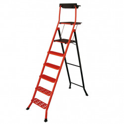 Mondelin Escabeau 6 marches Mondelin pro acier hauteur de travail 3,40m Kobleo