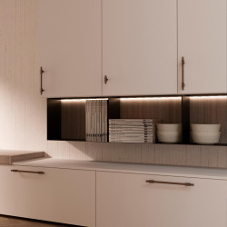 Emuca 5 poignées pour meuble Emuca Riad L232mm entraxe 192mm alu bronze Kobleo