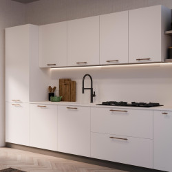 Emuca 20 poignées pour meuble Emuca Riad L168mm entraxe 128mm alu bronze Kobleo