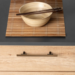 Emuca 20 poignées pour meuble Emuca Riad L168mm entraxe 128mm alu bronze Kobleo